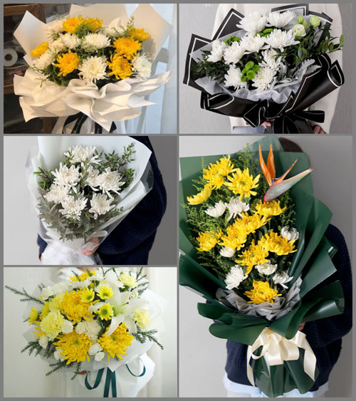 广东梅州市丰顺县埔寨镇埔南村白事花束代送